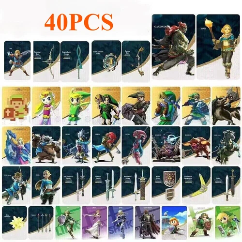 38 Pcs/Set Zelda Tears of The Kingdom Amiibo NFC Tag Cards For Switch-BOTW/TOTK - Picture 20 of 21