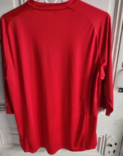 T.shirt colore rosso manica 3/4 100% poliestere speciale per primavera/estate - Foto 5 di 5
