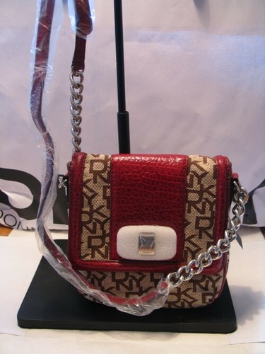 New DKNY Town & Country Red across body Logo Bag - Picture 2 of 12