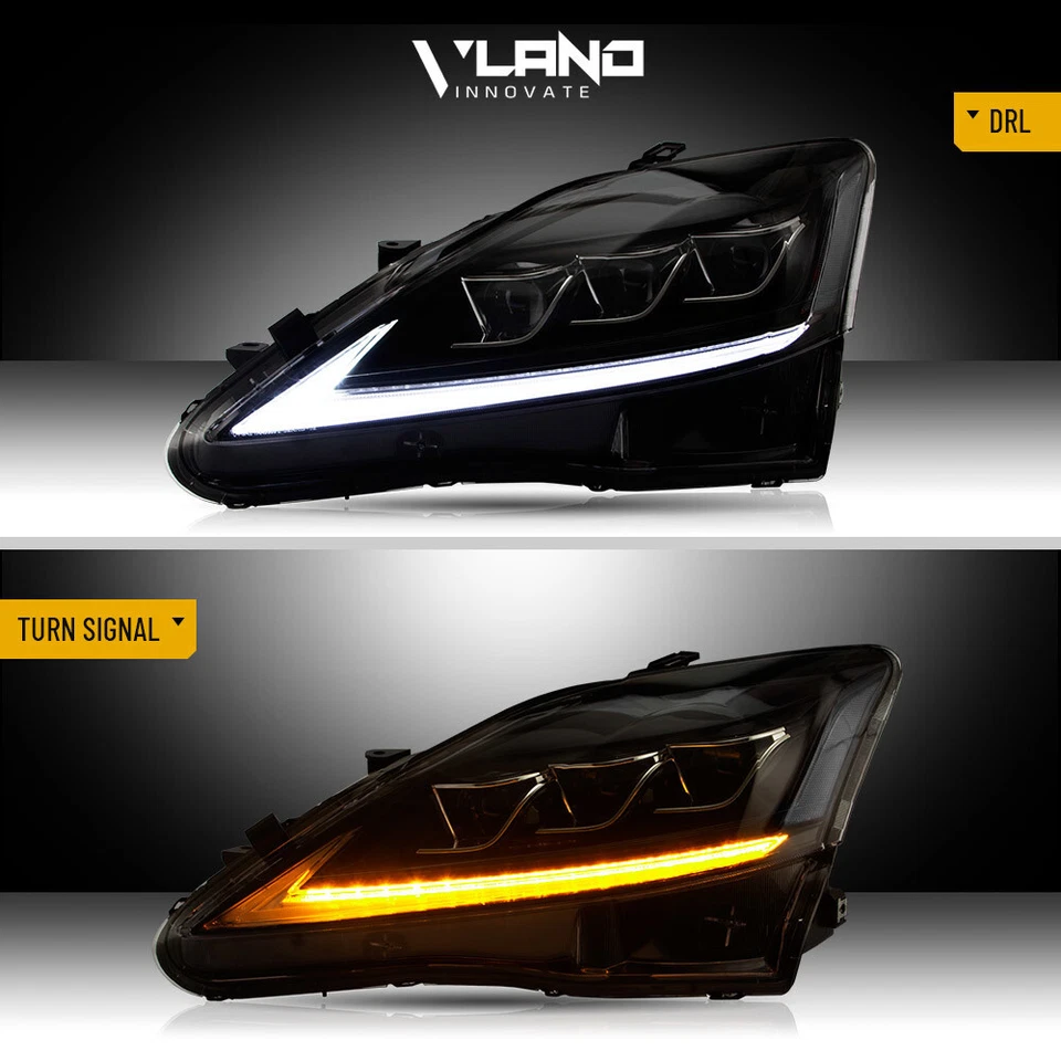 Faros LED VLAND para Lexus IS 250 350 ISF 2006-2013 faros proyectores LED Foto 3 de 4