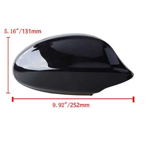 Tapa cubierta de espejo lateral derecho para 2005-2008 BMW E90 E91 325i 328i 335i negro brillante - Imagen 2 de 7