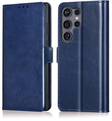 For Samsung Galaxy S23 Ultra 5G Case Leather Wallet Cover Glass Screen Protector - Picture 3 of 24