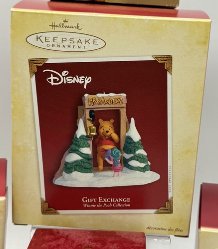 Hallmark Keepsake Ornament Winnie the Pooh Gift Exchange,  Friends Lot Of 5 - Picture 5 of 14