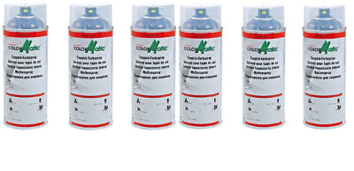 6x 400ml ColorMatic Teppich-Farbspray Textilfußmatten Teppichböden 369056