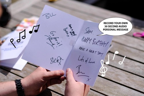 Recordable Music Birthday Balloon Cards - add you own audio. 30 second Audio. - Picture 7 of 18