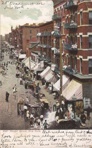 New York City- Hester Street - The Ghetto - 1907 - Lower East Side, Judiaca - Afbeelding 1 van 2