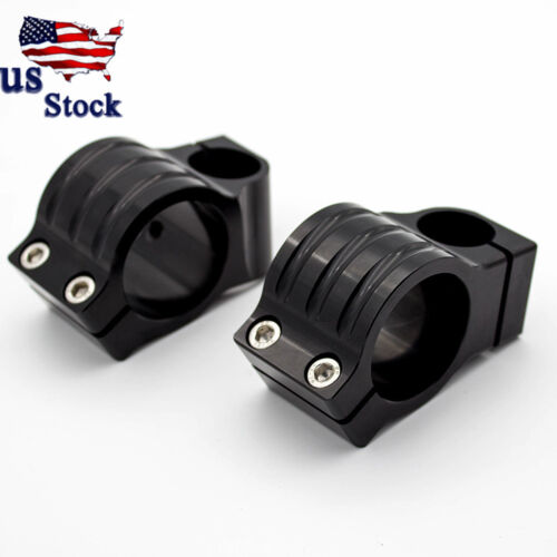 41mm Regular Fork Tube Clip On Handlebars Head Clamps Mount US For Kawasaki - Foto 7 di 9