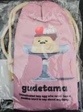 Sanrio Gudetama Face Towel and Drawstring Bag Brand New in Sealed Package