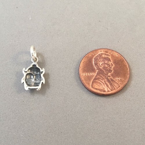 .925 Sterling Silber 3-D BEATLE Charm Käfer Insekt NEU 925 BI15 - Bild 3 von 3