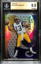 2000 E-X 54 Kurt Warner BGS 9.5 GEM MINT
