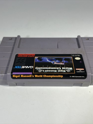 SNES Nigel Mansell's World Championship Racing (1992) - ¡PROBADO Y FUNCIONANDO! - Imagen 4 de 6
