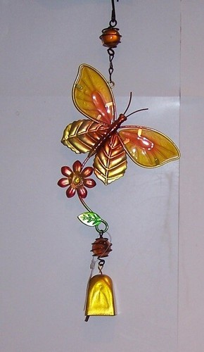 Fountasia Metal and glass suncatcher with bell - Dragonfly, Butterfly, Gecko etc - Picture 4 of 8