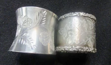 Two Lovely Antique Napkin Rings