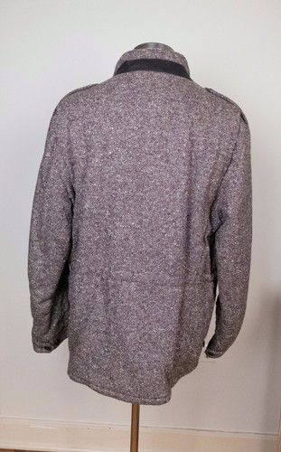 CESARE ATTOLINI brown wool silk cashmere blend lightly padded coat 3XL / 56 IT - Picture 3 of 19