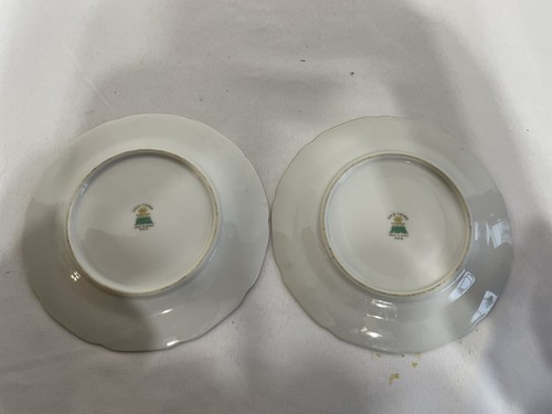 Gold Castle Pink Rose Floral 6-1/2" Bread Plates Set of 2 made in Japan Vintage - Picture 11 of 11