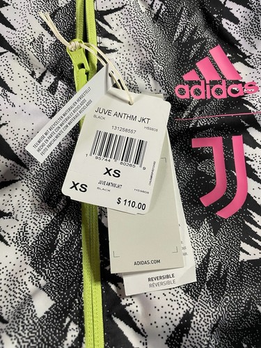 Adidas Juventus Reversible Anthem Jacke Schwarz Grau Pink Herren Gr. XS Neu HS9808 - Bild 6 von 10