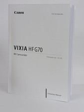 Canon VIXIA HFG70 Instruction Owners Manual VIXIA HF G70 Book NEW