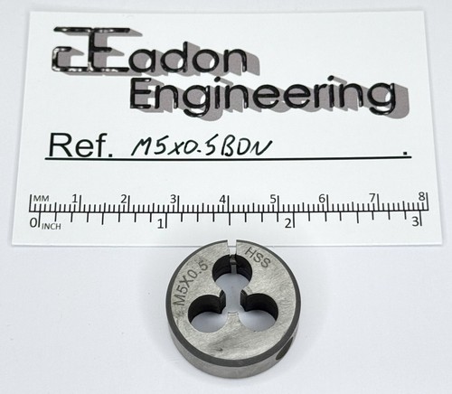 M5 x 0.5mm Metric Fine Button Die, HSS. By top brands. - Picture 2 of 2