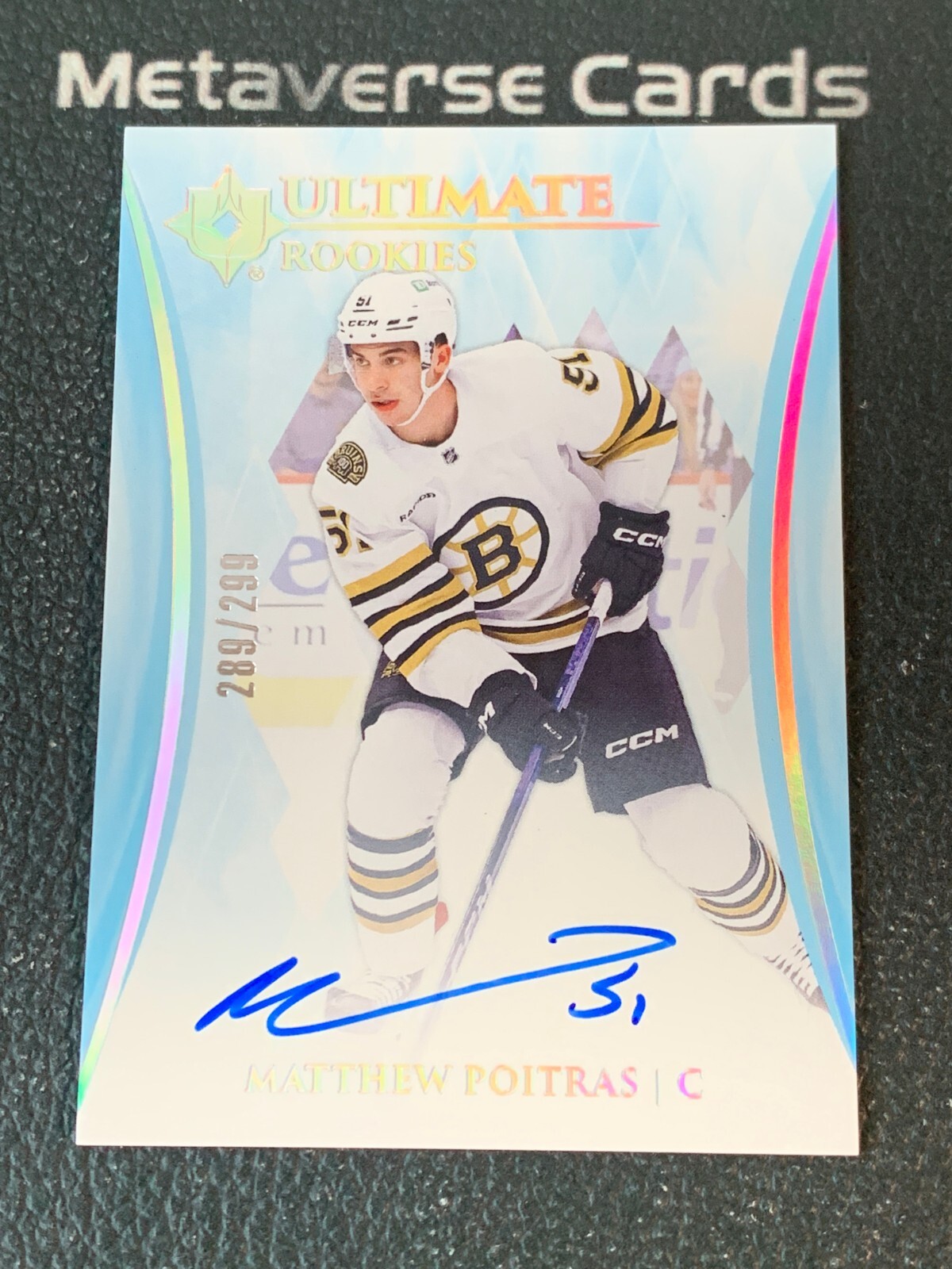 2023-24 Ultimate Collection Matthew Poitras Ultimate Rookies RC Auto /299