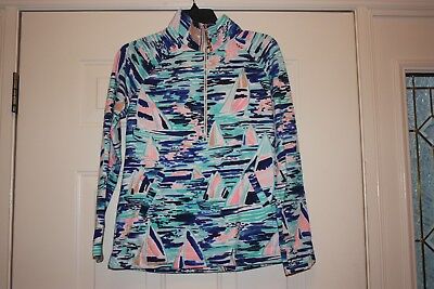 Lilly Pulitzer NWT UPF 50 Harmon Pullover Hoodie Multi The Swim $128