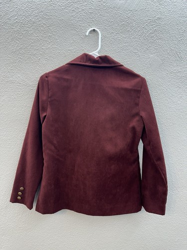 Cadisport Womens Blazer Size 8 Petite Red Double Button Up Vintage - Picture 7 of 11