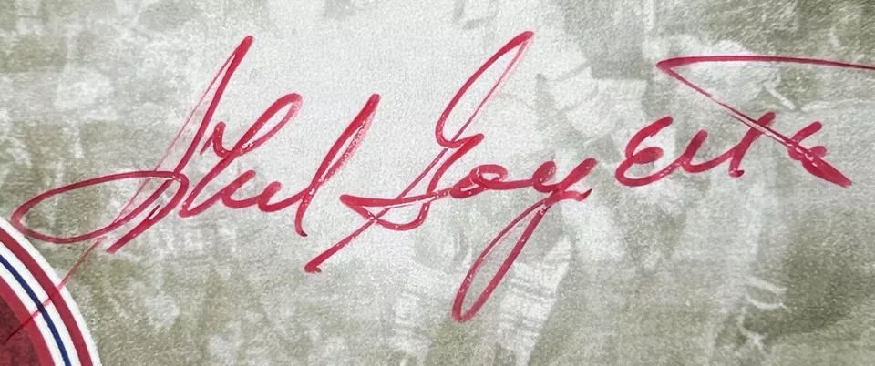 2012-13 ITG FOREVER RIVALS Phil Goyette RED INK ON CARD AUTO/ AUTOGRAPH SSP A-PG - Image 2 of 4