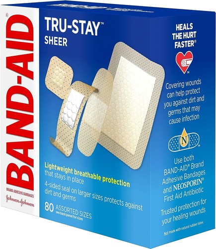 Band-Aid Brand Tru-Stay Plastic & Sheer Adhesive Bandages, Different Sizes - Picture 27 of 28