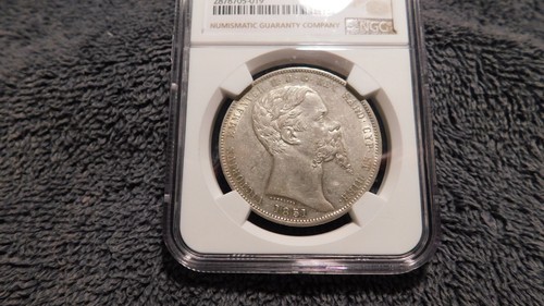 Italy Sardinia 1851 P 5 Lire Anchor NGC AU58 POP 2/3 CAT $2,600 MS60 Lustrous! - Picture 3 of 9