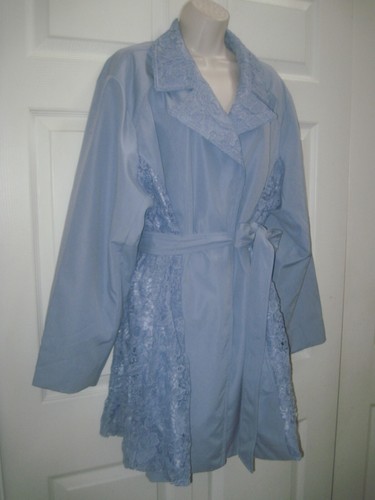 Dennis Basso Women's 3X Jacket Light Blue Crochet Lace Collar & Panels NWT - Picture 12 of 14