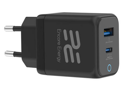 Encore Energy PD 3.0 Quick Charge 4.0 USB-A / C 35W Ładowarka Adapter MD-3583RA - Zdjęcie 3 z 6