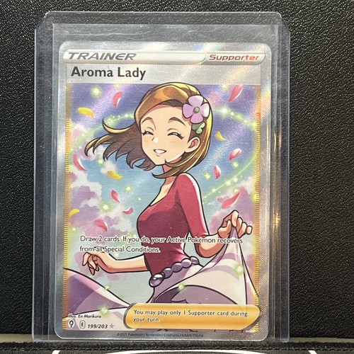 Aroma Lady 199/203 Full Art Ultra Rare Evolving Skies Pokemon TCG NM - 第 1/2 張圖片