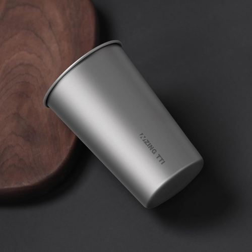 Titanium Pint Cup 300Ml/10Oz, Stackable Premium Metal Drinking Cups, Reusable Be - Bild 7 von 7