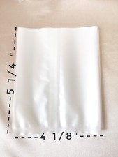 100 Pcs 5.25x4.2 Clear Flat Cello Cellophane Treat Bags Good for Bakery, Cookie