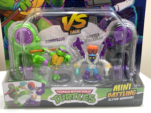 Legends Of Akedo TMNT Donatello vs Baxter Action Figure Nickelodean NEW IN BOX - Foto 7 di 7