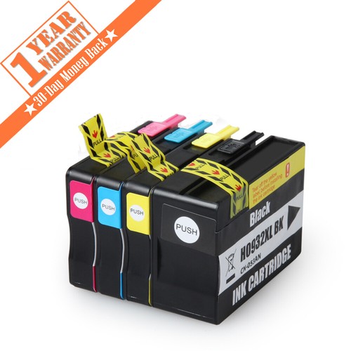 CONFEZIONE DA 4 cartucce di inchiostro 932XL 933XL ad alta capacità per HP Officejet Pro 6600 6700 - Foto 1 di 6