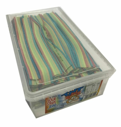 TNT Sour Straps 1.4kg Multicoloured 200 Halloween Party Favours Candy Buffet - Picture 4 of 4