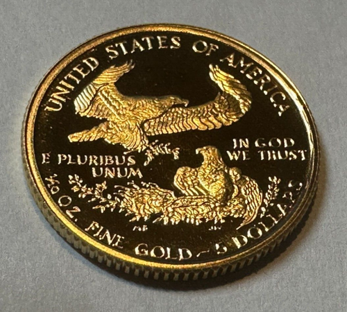 1994 GOLD PROOF AMERICAN EAGLE 1/10 OZ GOLD $5 DOLLAR COIN - Picture 4 of 6