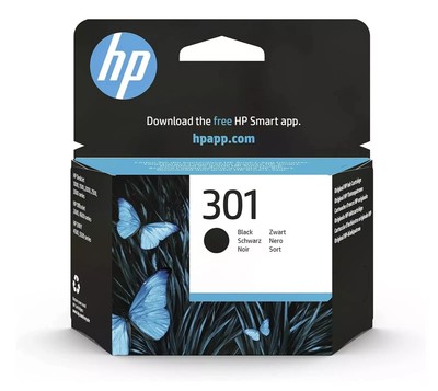 HP 301 Original Black Ink Cartridge for HP Deskjet, HP ENVY, HP Photosmart