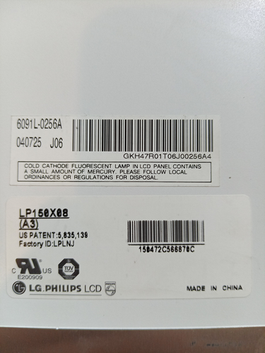 Dalle Ecran LG Philips LCD LP150X08 (A3) 1024x768 Mat 30pin 37mm - Picture 3 of 5