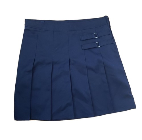 French Toast Girls School Uniform Skirt Skorts Navy Blue 16 Solid Pleats