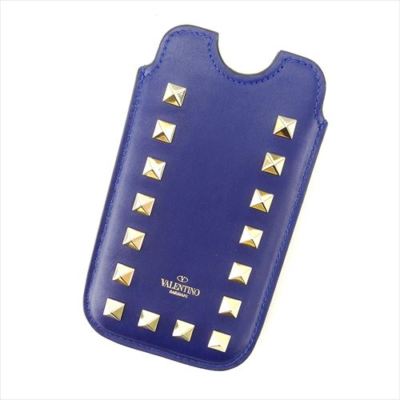VALENTINO - ♡ VALENTIN O iPhone 7 case ♡ Valentino Garavani iPhone case Navy Gold leather Woman