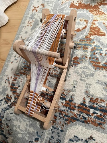 Foldable Tabletop Band Loom Portable Wooden Weaving Machine for Straps, Bracelet - Picture 6 of 8