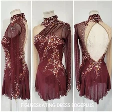 ice figure skating competition dress Gymnastics costume dance Dress dyeing