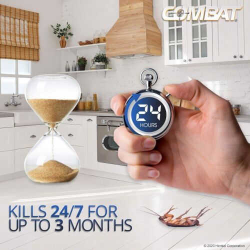 Combat Roach Killing Roach Bait Station-Kills The Nest/Large Roaches-8 Count - Picture 8 of 9