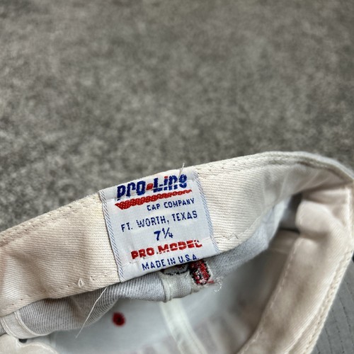 Sombrero ajustado vintage Cleveland Indians Arch Script Pro Line talla 7 1/4 hecho en EE. UU. - Imagen 4 de 5