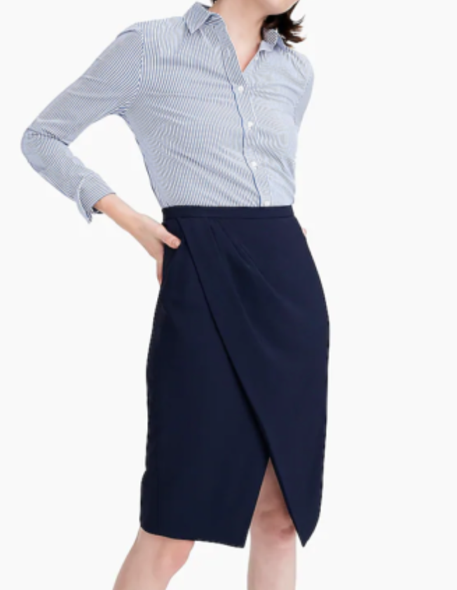 bluelea wrap culotte skirt ブラック36 新品未使用 Mini Wrap Skirt In Faux Patent Leather For Women | J.Crew
