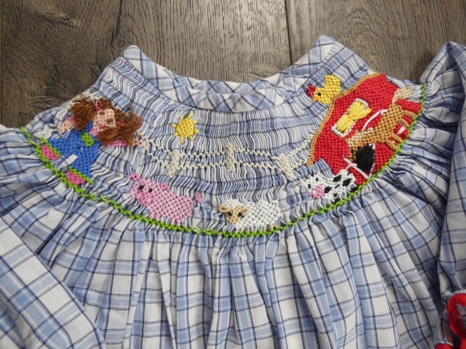 Baby Girl Clothes Zuccini 3 Month Dressy Farm Cow Bubble Outfit - Image 3 of 4