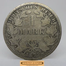 1875-AA Germany Silver 1 Mark - #C48292NQ