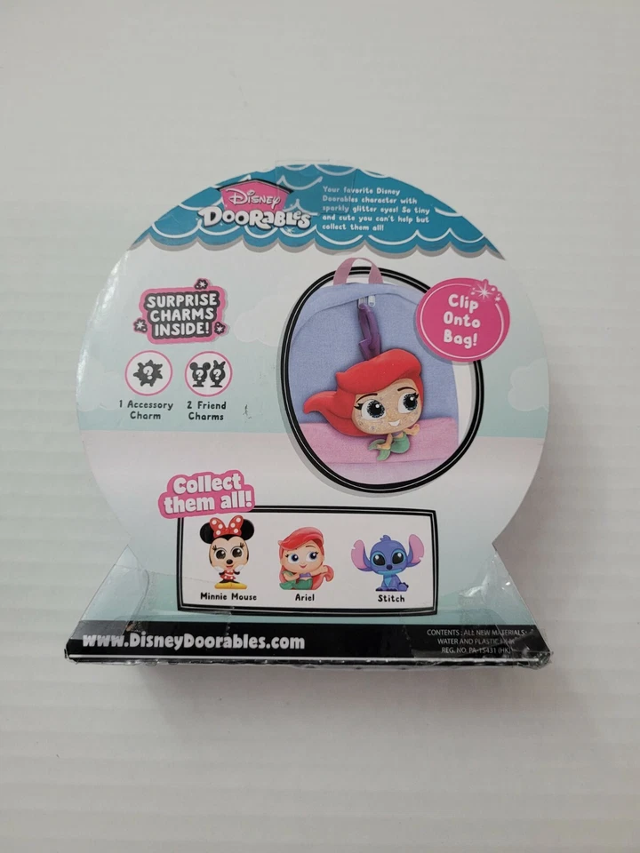 DISNEY DOORABLES ETIQUETA A LO LARGO PRINCESA ARIEL CLIP CON DIJES SORPRESA EN EL INTERIOR Foto 2 de 2