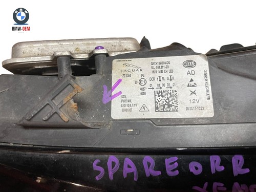 JAGUAR XE X760 LEFT PASSENGER SIDE HEADLIGHT GX73-13W030-DG SPARE OR REPAIR. - Picture 6 of 10